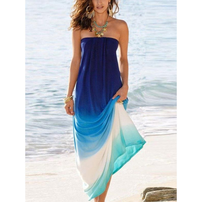 Gradient print dress