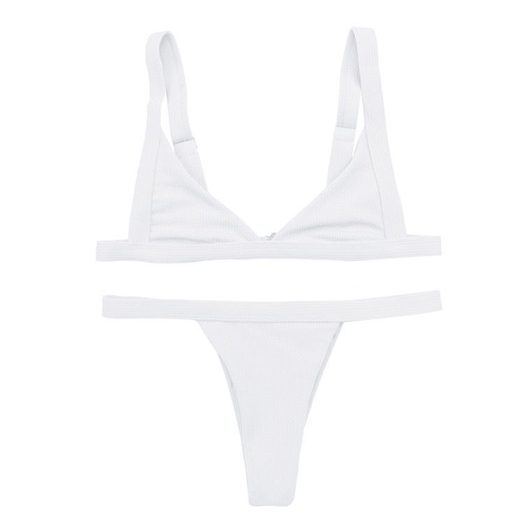Solid Color Separate Body Swimsuit Female Multi-color Sexy Contracted Fashion Bikini