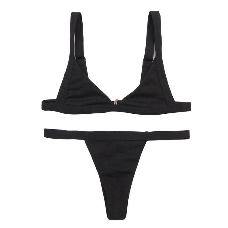Solid Color Separate Body Swimsuit Female Multi-color Sexy Contracted Fashion Bikini