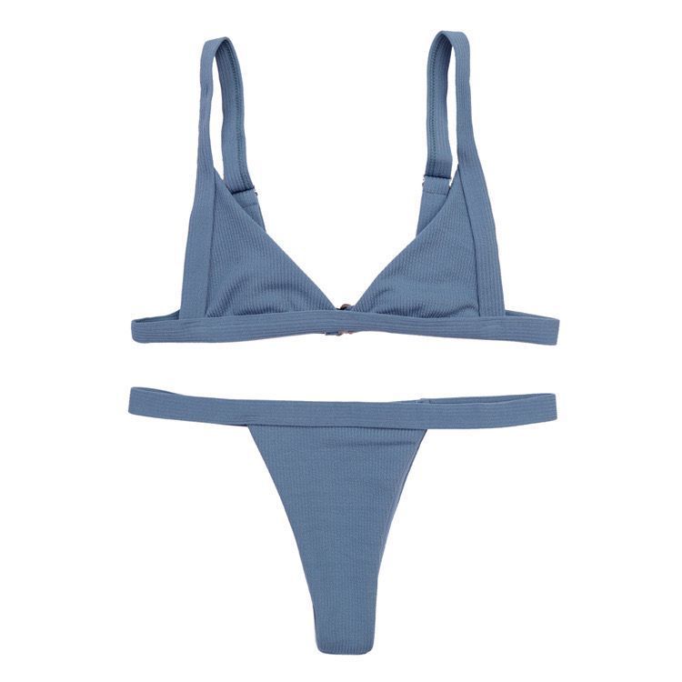 Solid Color Separate Body Swimsuit Female Multi-color Sexy Contracted Fashion Bikini