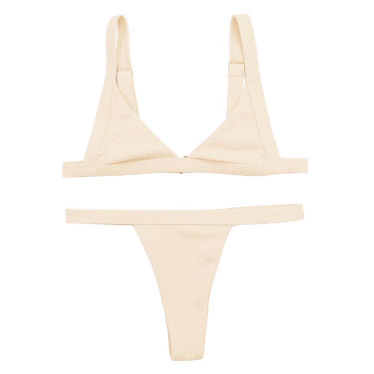 Solid Color Separate Body Swimsuit Female Multi-color Sexy Contracted Fashion Bikini