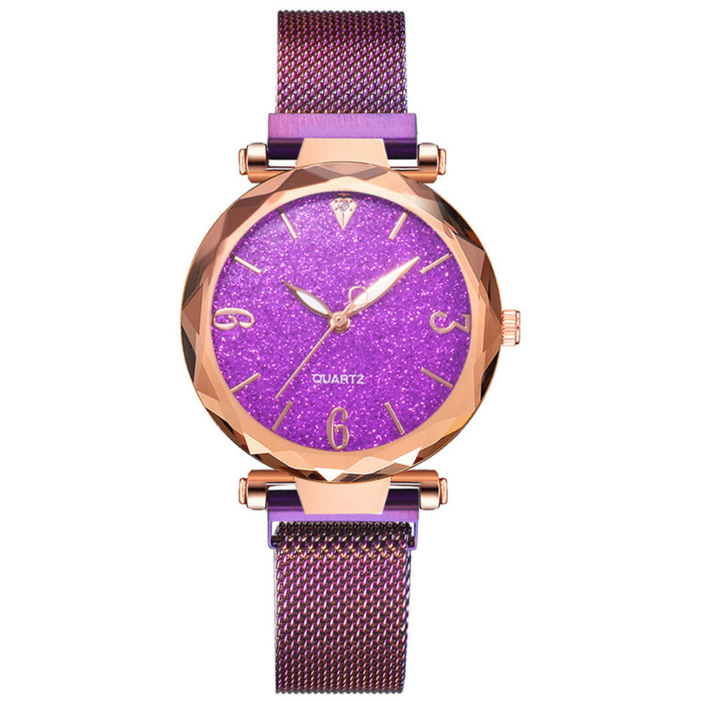 Female Gypsophila mesh belt watch