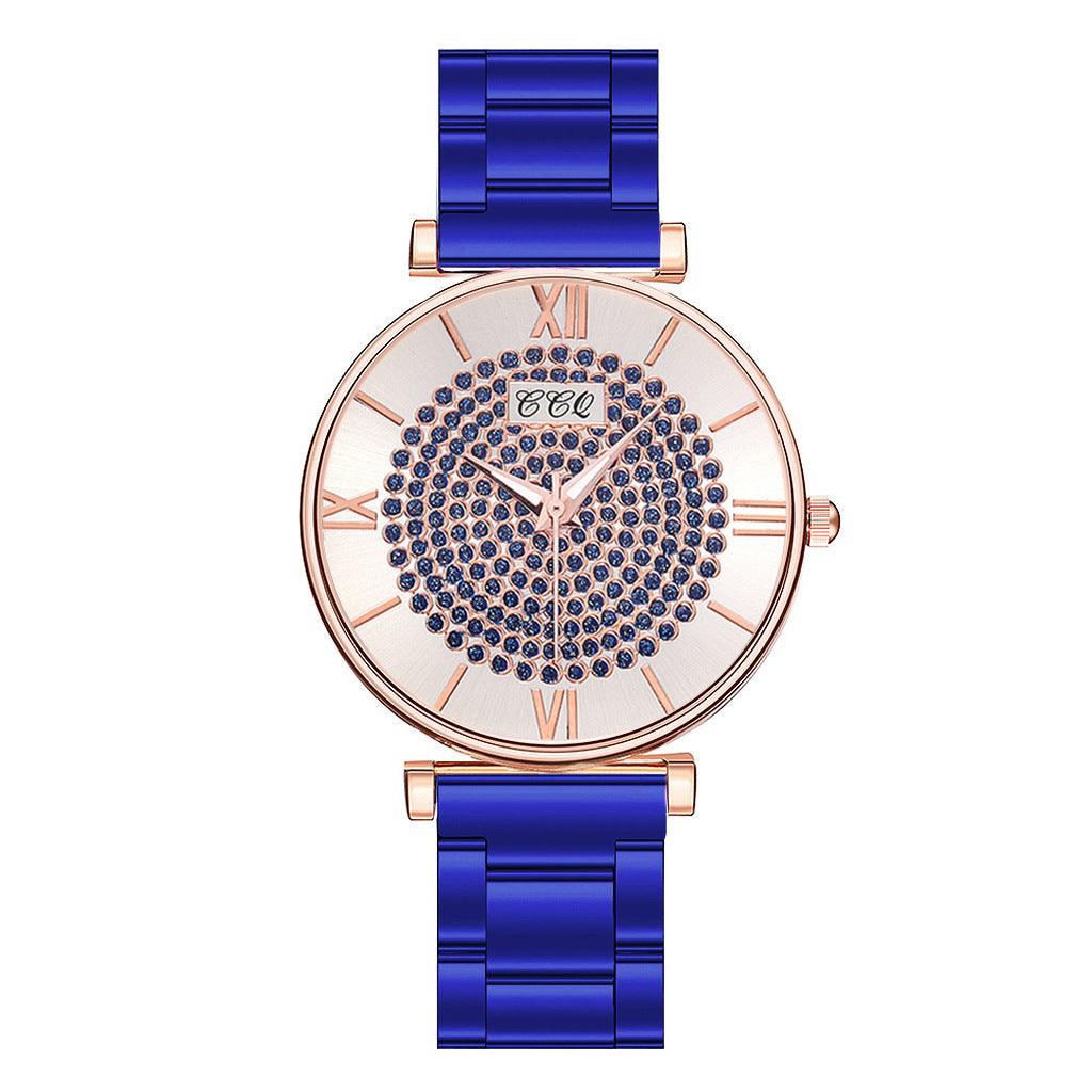 Net red new alloy steel belt ladies watch