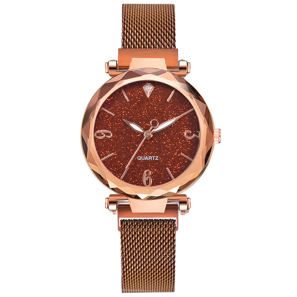Female Gypsophila mesh belt watch