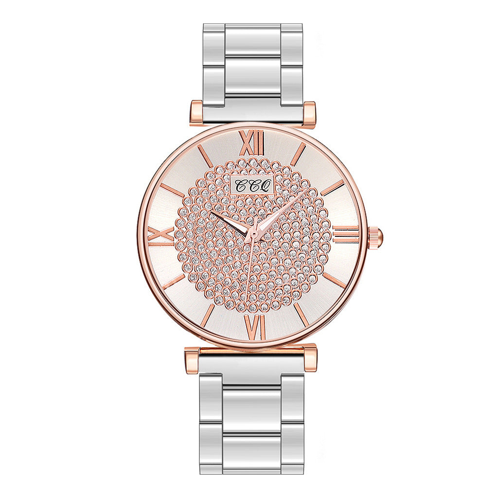 Net red new alloy steel belt ladies watch