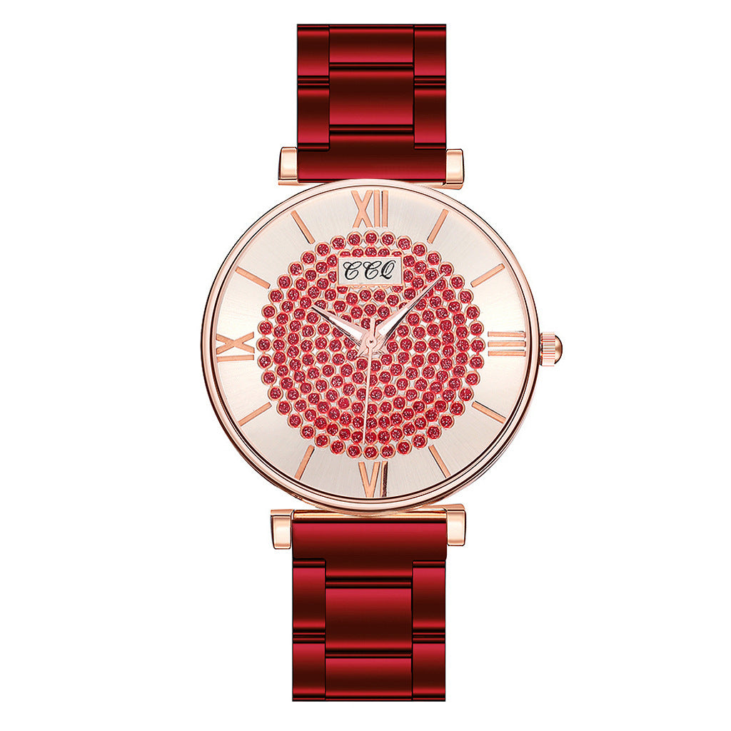 Net red new alloy steel belt ladies watch