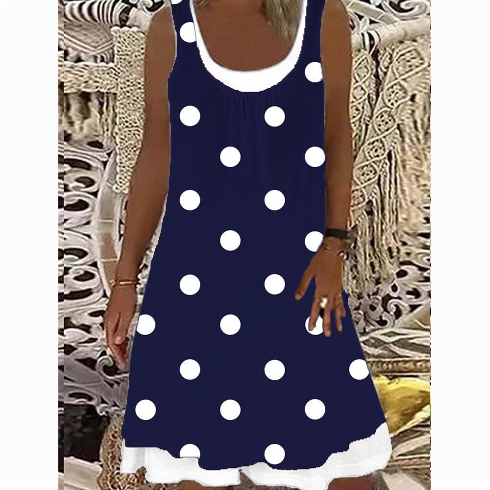 Women's Fashion Polka Dot Print Dress