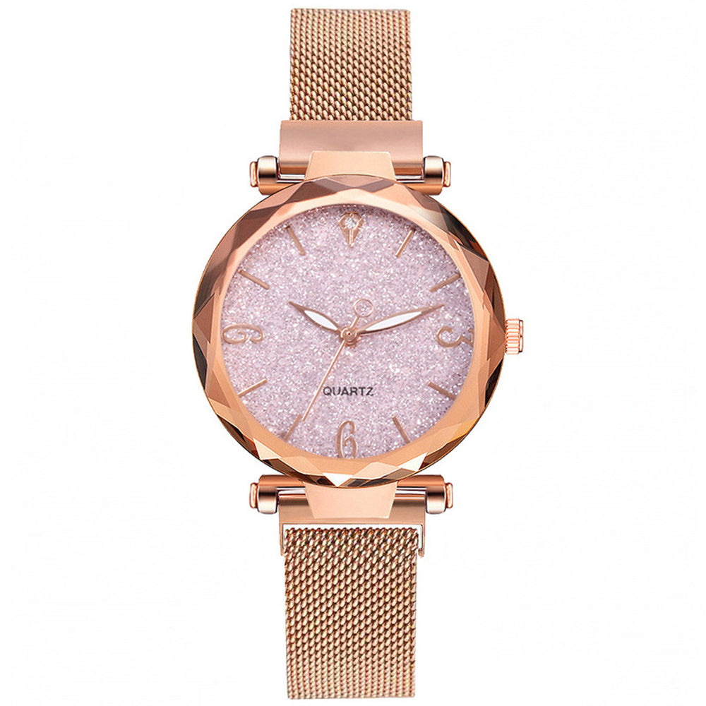 Female Gypsophila mesh belt watch