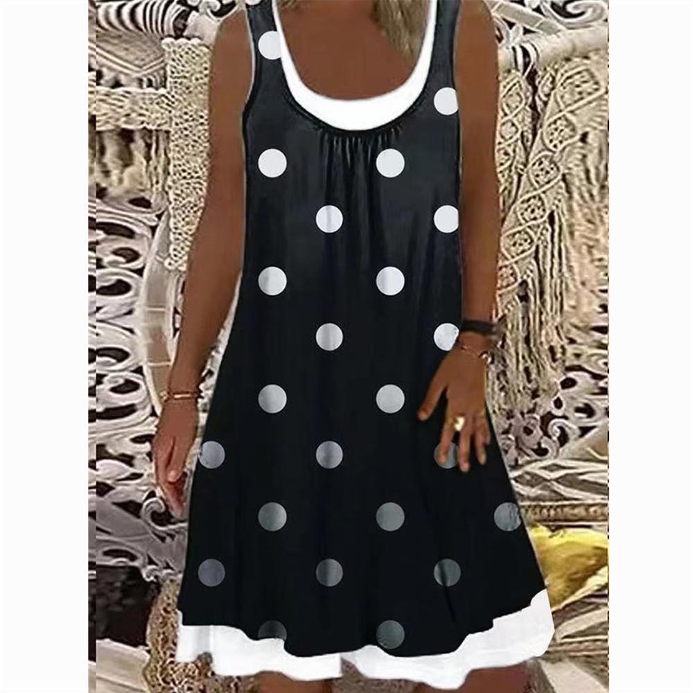 Women's Fashion Polka Dot Print Dress