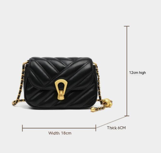 Summer Rhombus Chain Niche Advanced Texture Shoulder Messenger Bag